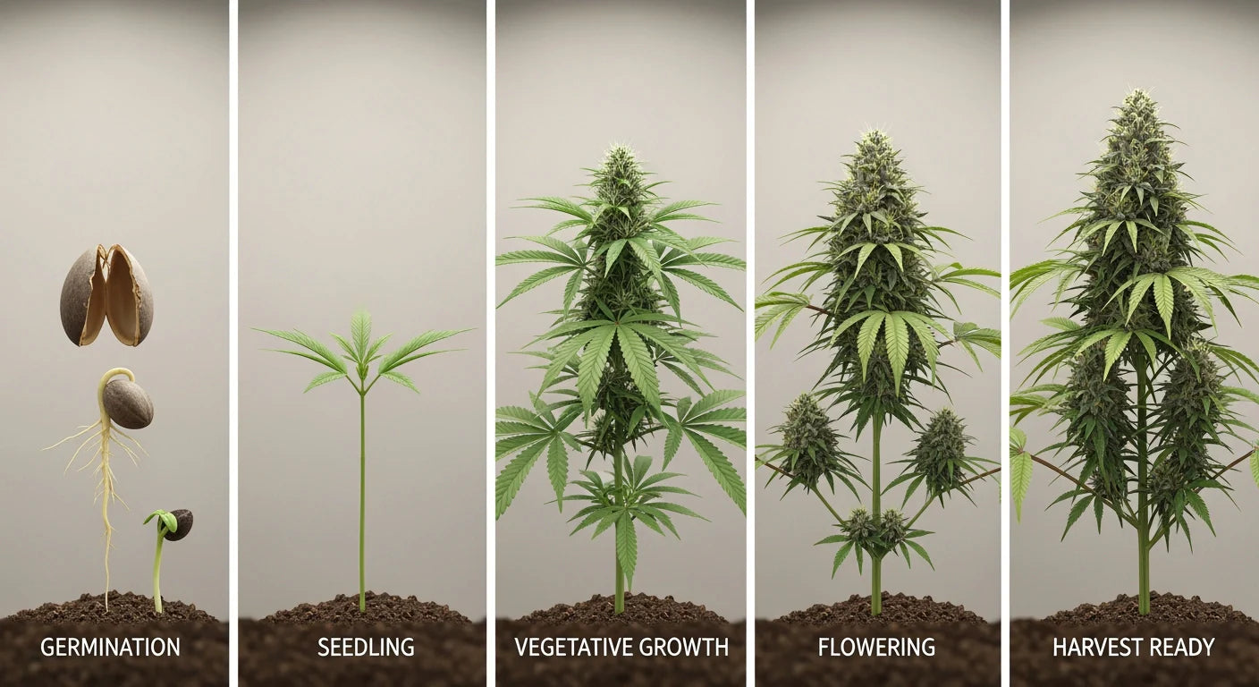 Der Zyklus einer Cannabispflanze - die Dauer bis zur Ernte